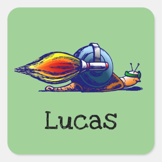 Rocket Snail Aufkleber (Vorderseite)