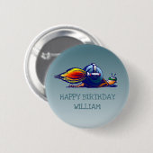 Rocket Snail Button (Vorne & Hinten)