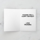 Rocket Snail Faltkarte Geburtstagskarte Karte (Innenseite)