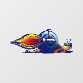 Rocket Snail Fensteraufkleber (Blatt)