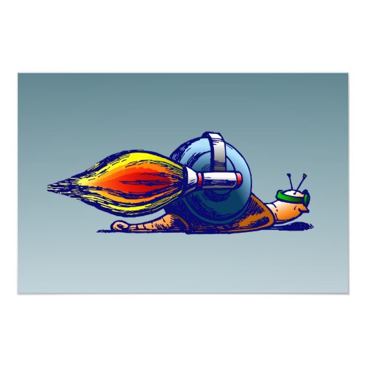 Rocket Snail Fotodruck (Vorne)