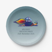 Rocket Snail Pappteller (Vorderseite)