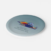 Rocket Snail Pappteller (Schrägansicht)