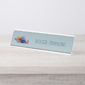 Rocket Snail Schreibtischnamensplakette (Vorderseite )
