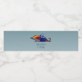 Rocket Snail Wasserflaschenetikett (Einzelnes Label)