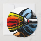 Rocket Snail zum Geburtstag Einladung (Rückseite)