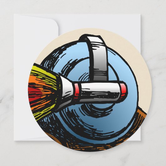 Rocket Snail zum Geburtstag Einladung (Rückseite)