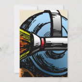 Rocket Snail zum Geburtstag Einladung (Rückseite)