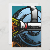 Rocket Snail zum Geburtstag Einladung (Rückseite)