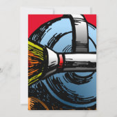 Rocket Snail zum Geburtstag Einladung (Rückseite)