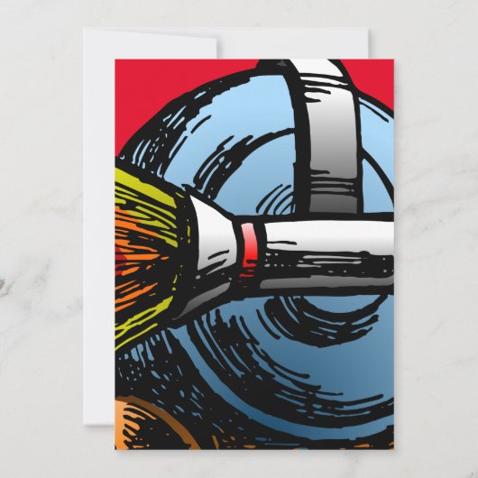 Rocket Snail zum Geburtstag Einladung (Rückseite)