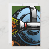 Rocket Snail zum Geburtstag Einladung (Rückseite)