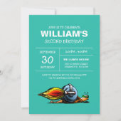 Rocket Snail zum Geburtstag Einladung (Vorderseite)