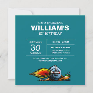 Rocket Snail's Speed Adventure Einladung