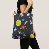 Rocket space globe solar system and planet cosmos tasche (Von Nahem)