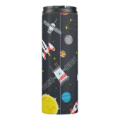 Rocket space globe solar system and planet cosmos  thermosbecher (Rückseite)