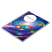 Rocket & Space Personalisiert Kids-Notebook - Fun Notizblock (Linke Seite)