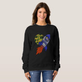 rocket space science moon sweatshirt (Vorne ganz)