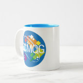 Rocket-Stadt-moderne Zweifarbige Tasse (Vorderseite Links)