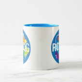 Rocket-Stadt-moderne Zweifarbige Tasse (Mittel)