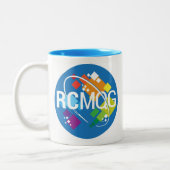 Rocket-Stadt-moderne Zweifarbige Tasse (Links)