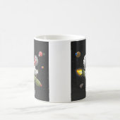 Rocket Truthahns Weltraumreise Kaffeetasse (Mittel)