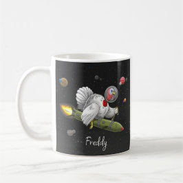 Rocket Truthahns Weltraumreise Kaffeetasse