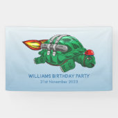 Rocket Turtle Birthday Banner (Horizontal)