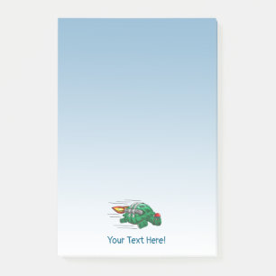 Rocket Turtle's Jetpack Fahrt Post-it Klebezettel