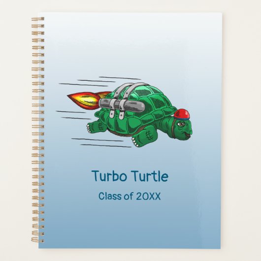 Rocket Turtles Jetpack-Fahrt zurück zur Schule Planer (Vorderseite)