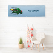 Rocket Turtle's wilder Jetpack-Flug Banner (Insitu)