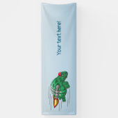 Rocket Turtle's wilder Jetpack-Flug Banner (Vertikal)