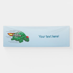 Rocket Turtle's wilder Jetpack-Flug Banner