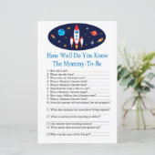 Rocket Wie gut kennen Sie das Baby Duschspiel? (Stehend Vorderseite)