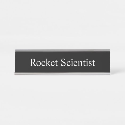 Rocket-Wissenschaftler, Schreibtischnamensplakette (Vorderseite )