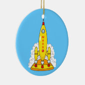 Rocket zu den Mars Keramikornament (Rechts)