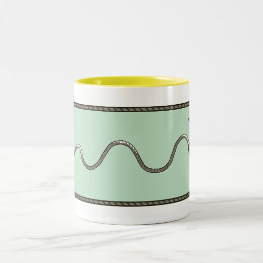 Rocket-Zupacken-Tasse Zweifarbige Tasse (Mittel)