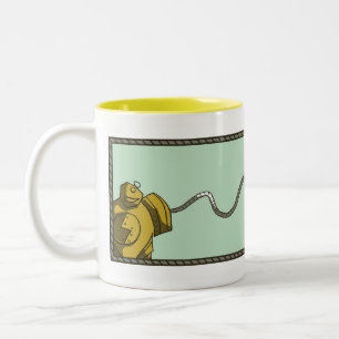 Rocket-Zupacken-Tasse Zweifarbige Tasse
