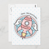 Rocketball Postkarte (Vorne/Hinten)