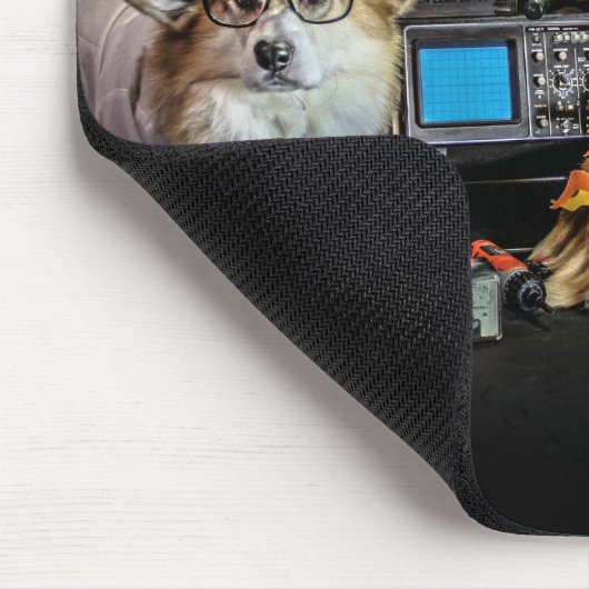 Rocketeercorgis-Mausunterlage Mousepad (Ecke)