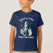 Rocketing Dreams: Von Vision angetrieben T-Shirt (Vorderseite)
