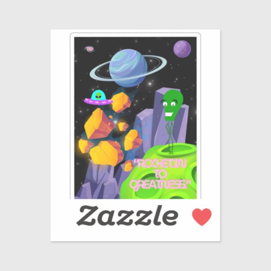 ROCKETING TO GREATNESS AUFKLEBER (Blatt)