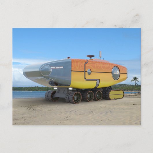 RocketLodge 3D Beach - Postkarte (Vorderseite)