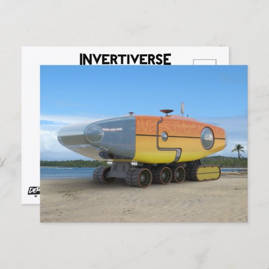 RocketLodge 3D Beach - Postkarte (Vorne/Hinten)