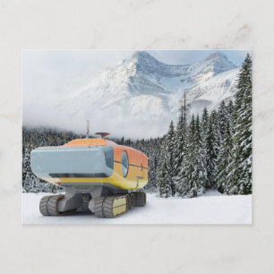 RocketLodge 3D Snowy Mountain - Postkarte