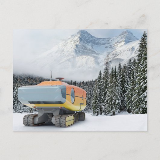 RocketLodge 3D Snowy Mountain - Postkarte (Vorderseite)