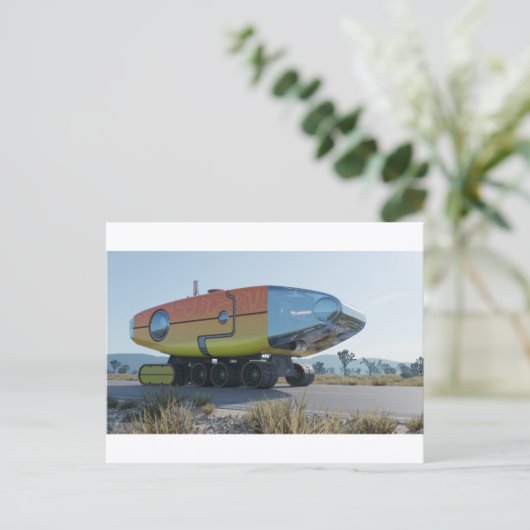 RocketLodge 3D Wüstenstraße - Postkarte (Stehend Vorderseite)