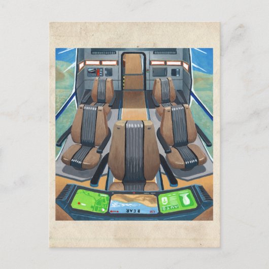 RocketLodge-Kabine - Postkarte (Vorderseite)