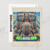 RocketLodge-Kabine - Postkarte (Vorne/Hinten)