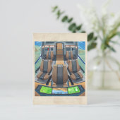 RocketLodge-Kabine - Postkarte (Stehend Vorderseite)